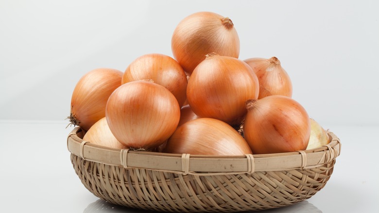 basket of onions