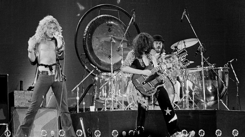 Led Zeppelin on stage