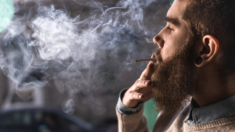 guy smoking a joint