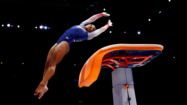 simone biles mid-vault