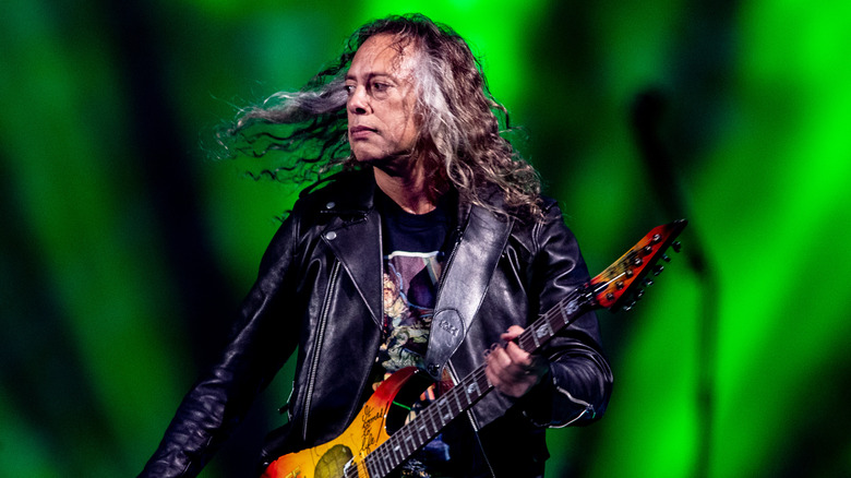 Kirk Hammett playing guitar