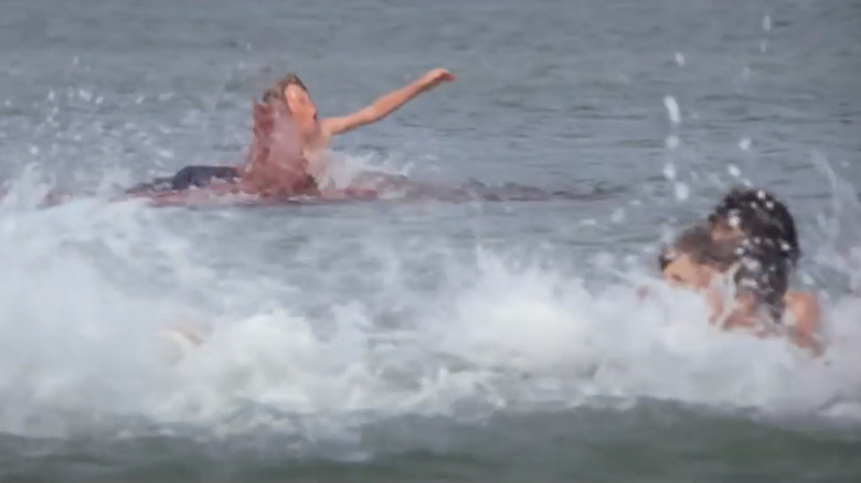 Alex Kintner's death in Jaws