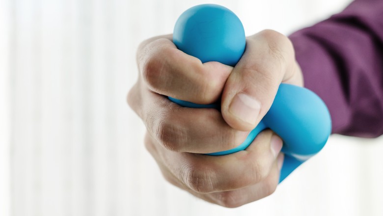 stress ball squeeze