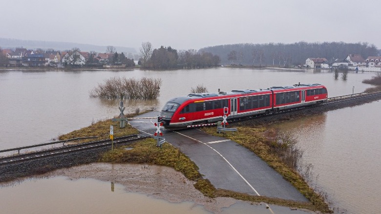 flooded train tracks