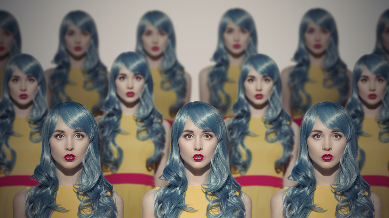 Clones with blue hair