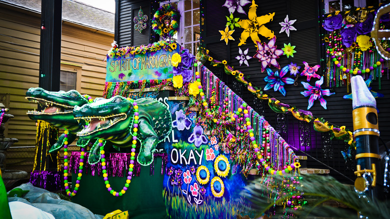 reptiles at Mardi Gras