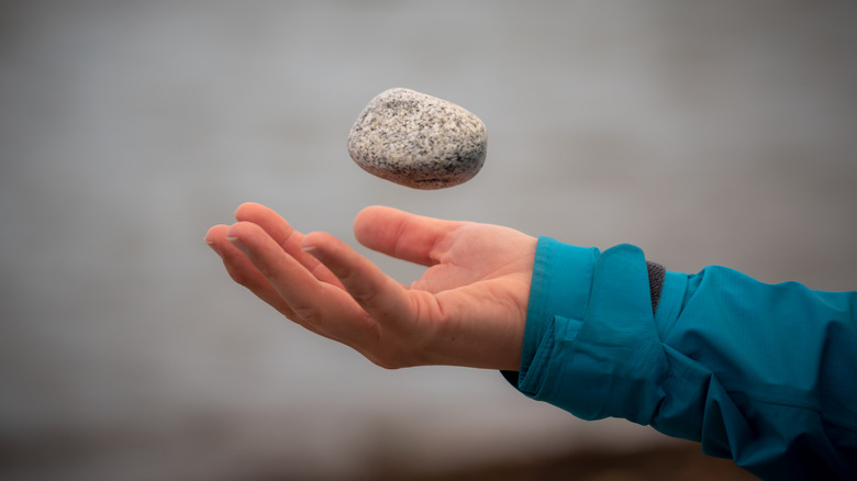 throwing stones