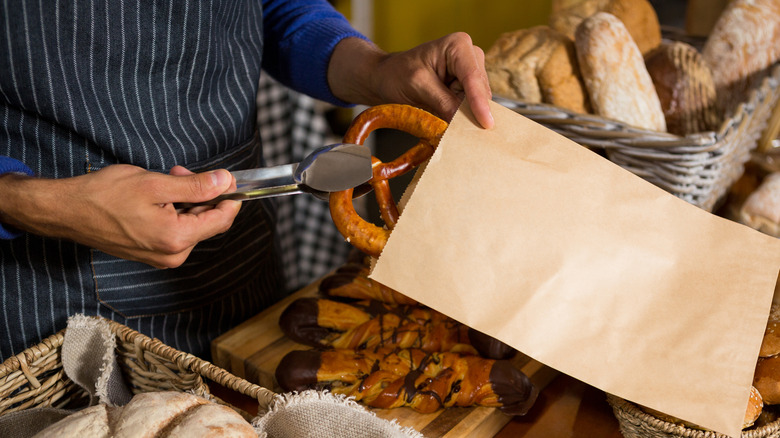 pretzel in bag