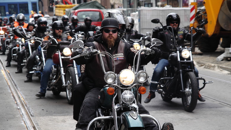 Motorcycle club rally