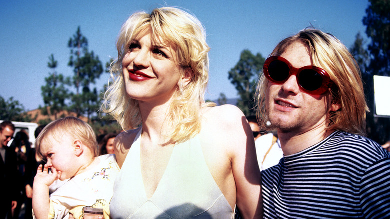 Frances and Kurt Cobain, Courtney Love 