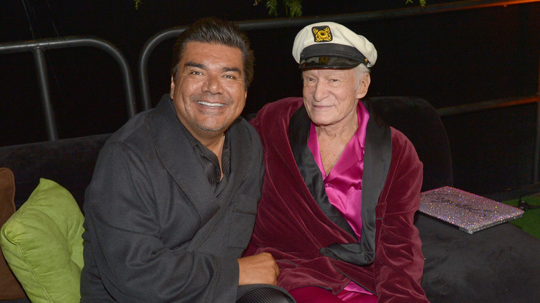 Photo of Hugh Hefner and George Lopez