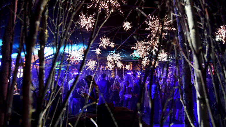 People attending the Midsummer Night's Dream party at the Playboy Mansion