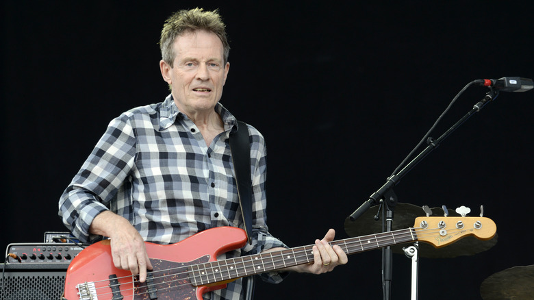 John Paul Jones playing guitar