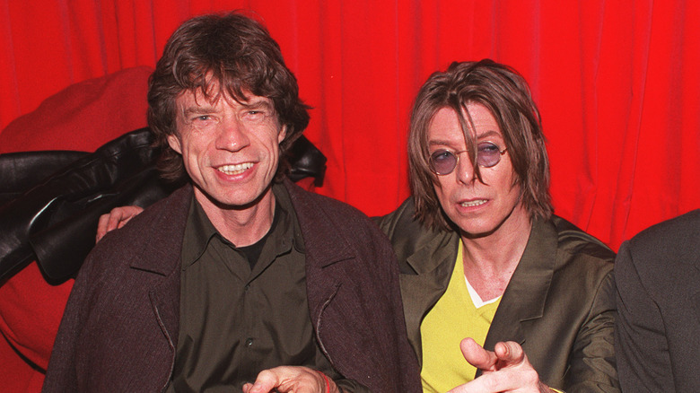 Mick Jagger and David Bowie 