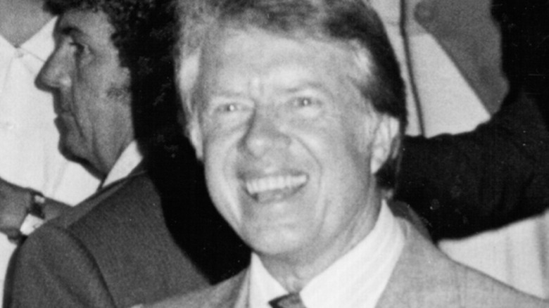 Jimmy Carter smiles