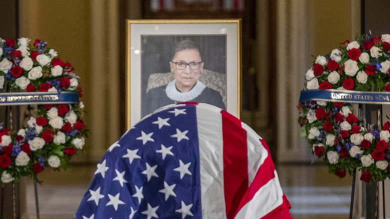 Ruth Bader Ginsburg lies in state