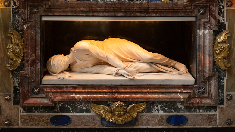 Saint Cecilia sculpture