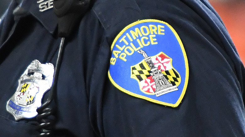 Baltimore policeman uniform shoulder patch