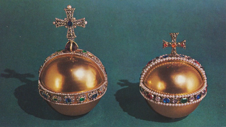 Photo of two sovereign's orbs