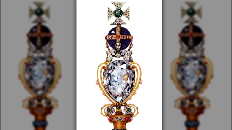 Photo of the sovereign's sceptre