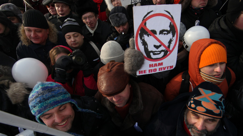 Protesters at Bolotnaya Square
