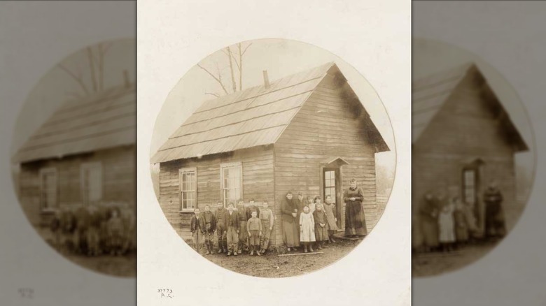 One-room schoolhouse, 1885, Washington state