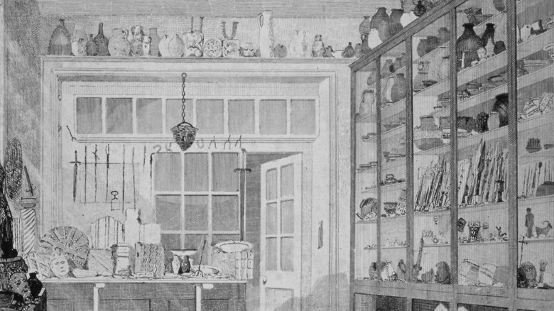 Illustration of the many artifacts collected by Charles Roach Smith