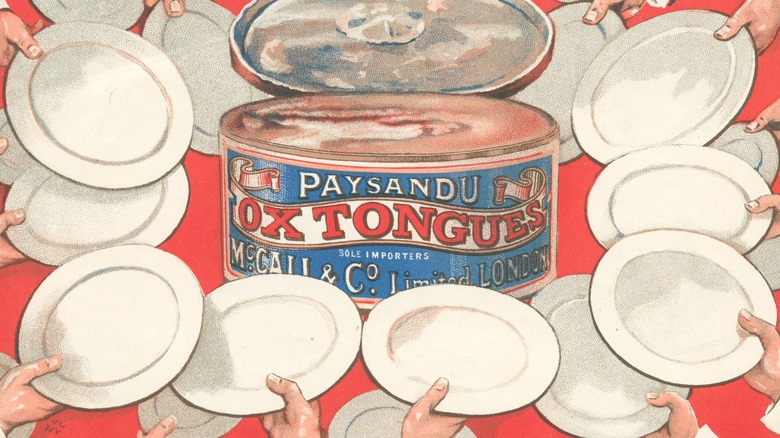 1800s ad for British canned food