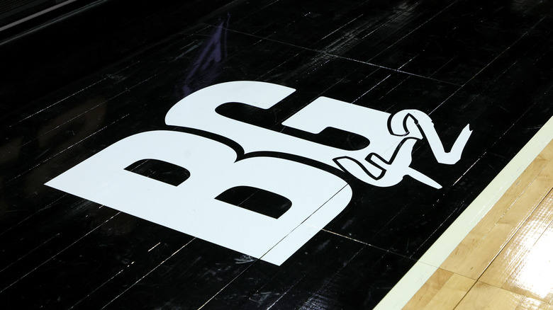 On-court graphic supporting Brittney Griner