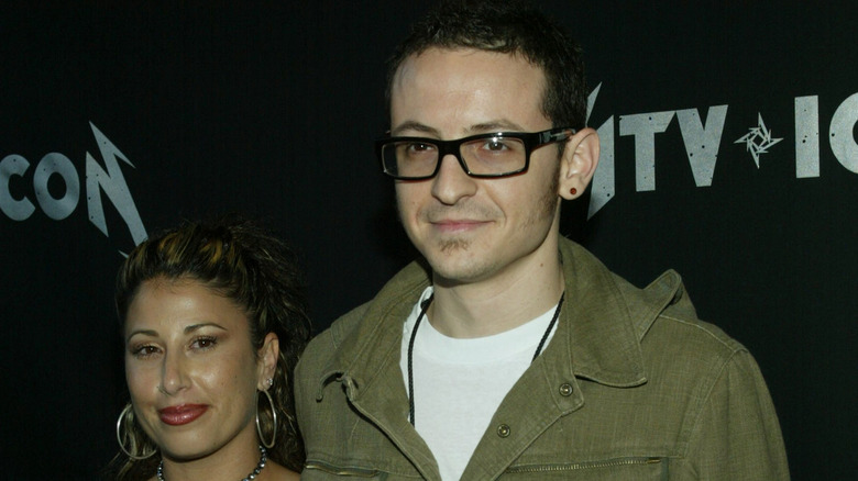 Chester Bennington and Samantha Marie Olit