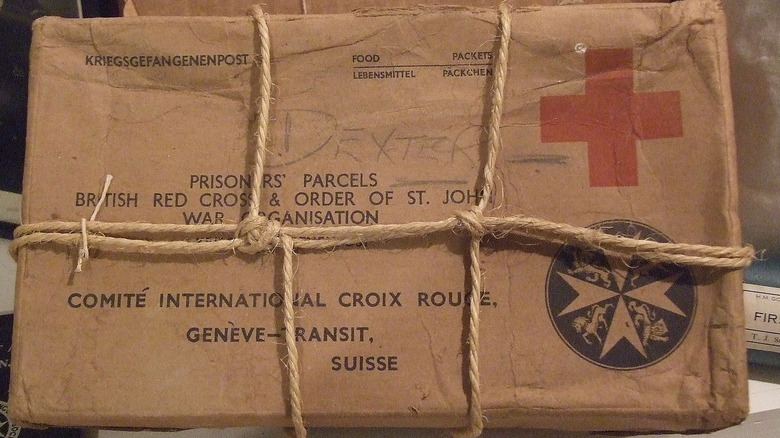 red cross parcel from world war II