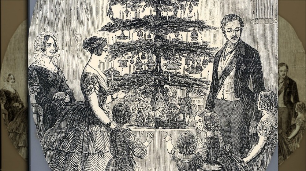 queen victoria christmas tree image