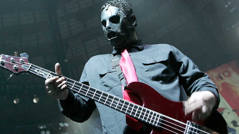 Paul Gray playing bass