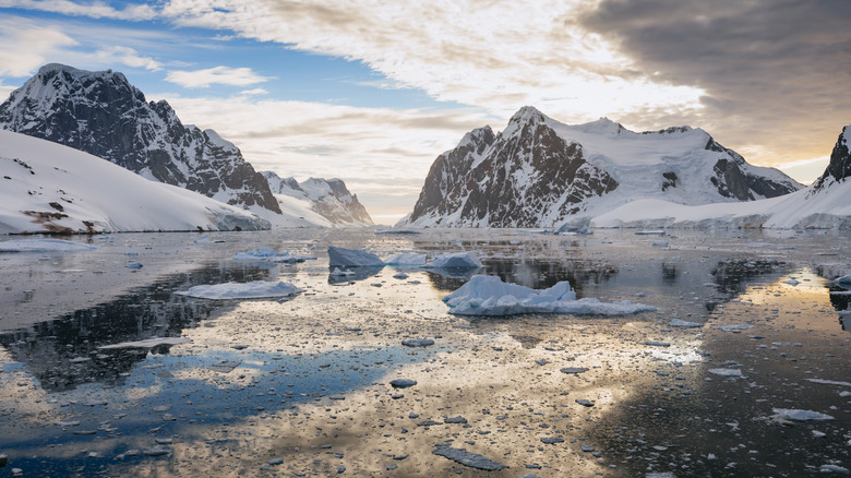 mountain landscape in Antarctica