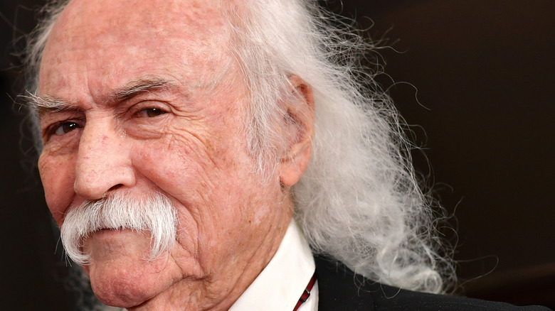 David Crosby looking at camera sideways