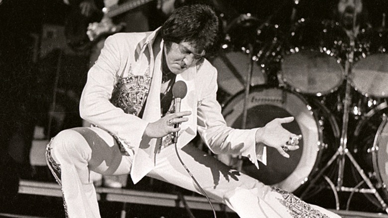 Elvis Presley performing live