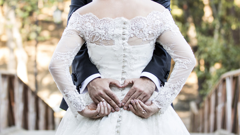 couple on wedding day