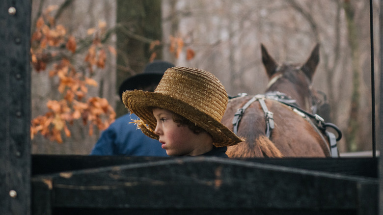 an amish child