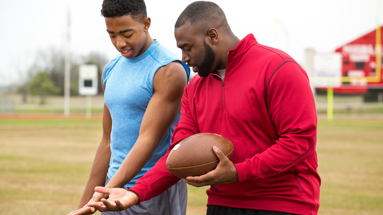 Generations bonding over football