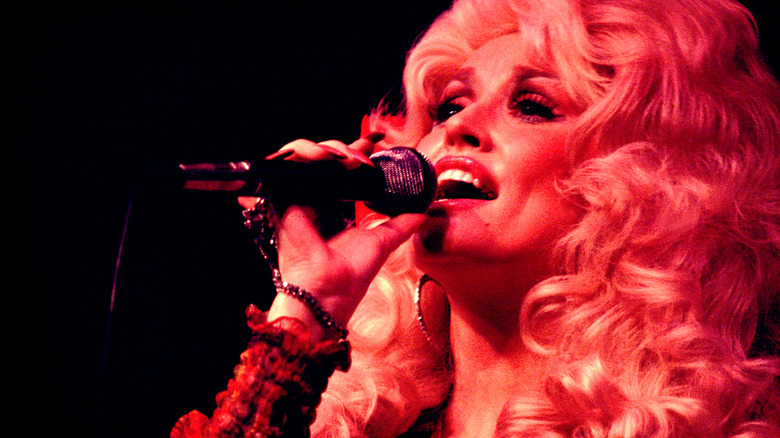 Dolly Parton performing 1970s