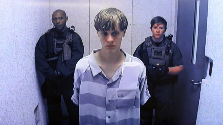 Dylann Roof in prison clothes