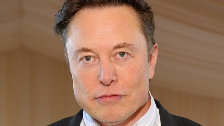 Elon Musk looking serious