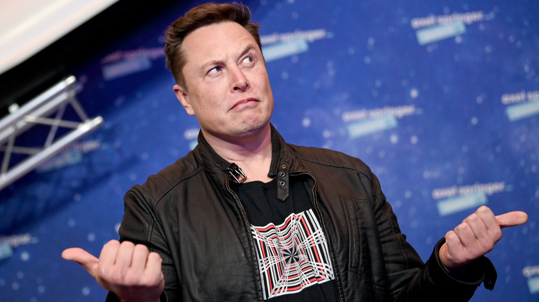 Elon Musk with a confused expression