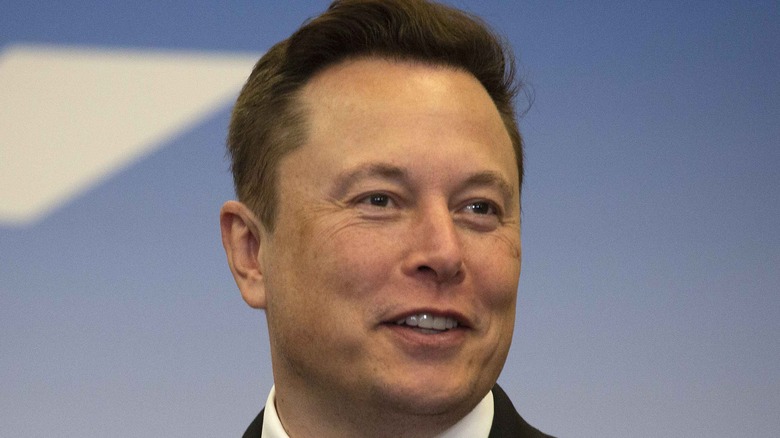 Elon Musk looking contented