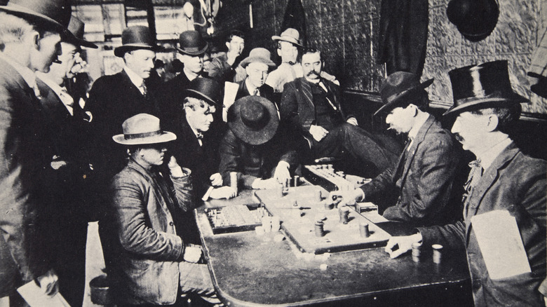 photo of gamblers in old west