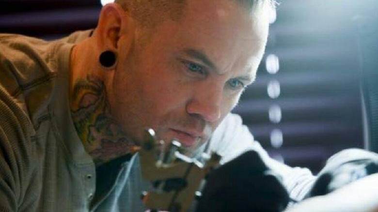Scott Marshall tattooing