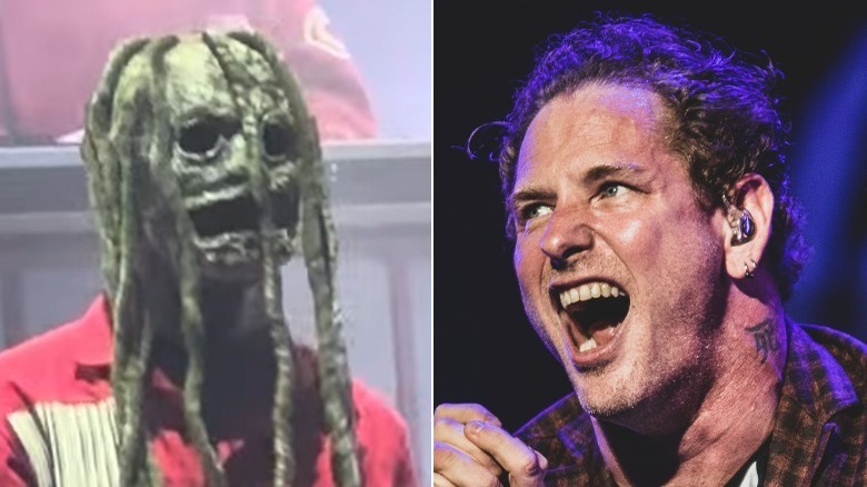 Corey Taylor with and without mask