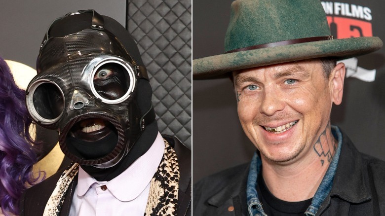 Sid Wilson with and without mask