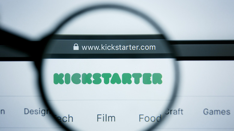 Kickstarter on a computer