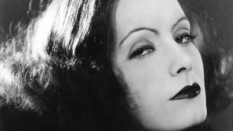 Greta Garbo Smirking 